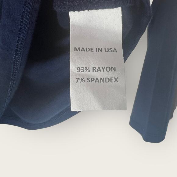 L'agence Damaris Cold Shoulder Turtleneck Top | Small | Blue Holiday Sweater - Picture 3 of 5